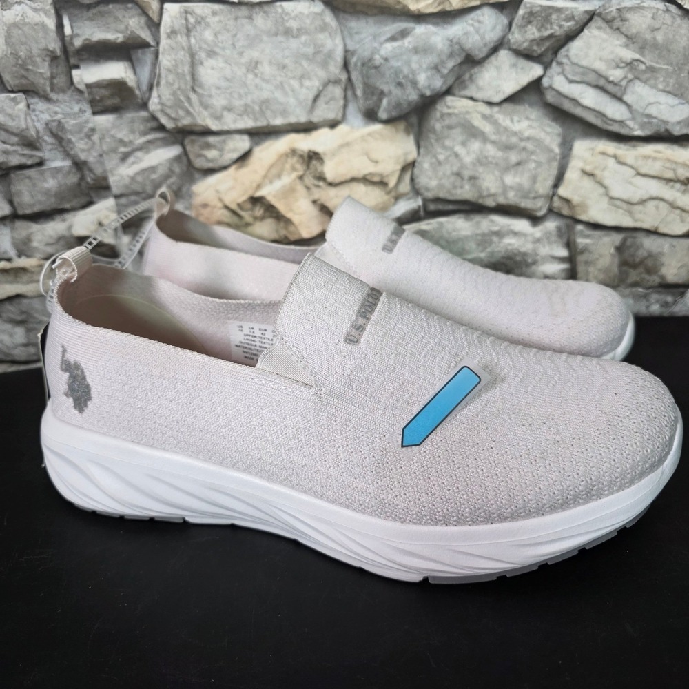 US Polo Assn Halia-K Womens Slip On Sneakers White NW12980 Size 10 - Picture 2 of 14